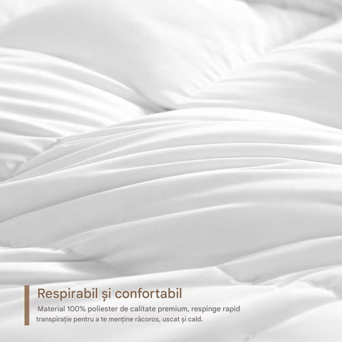 Pilota dubla 4 anotimpuri, respirabila, 155x220 cm, Microfibre 180 GSM [4]