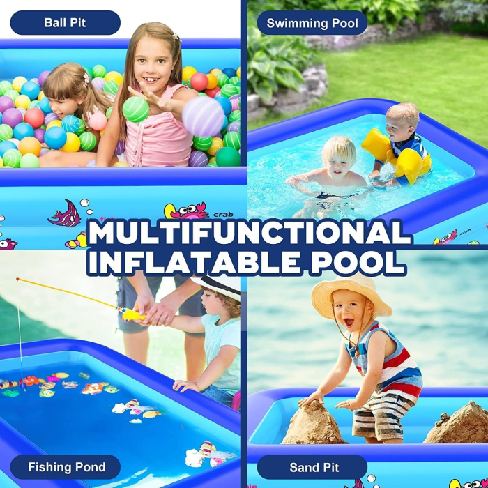 Piscina gonflabila pentru copii, cu 2 nivele, 100x70x28 cm [4]