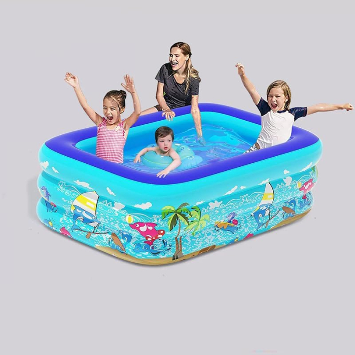Piscina gonflabila pentru copii, cu 2 nivele, 100x70x28 cm [6]