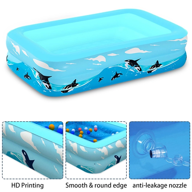 Piscina gonflabila pentru copii, cu 2 nivele, 97,5X74cmX34cm [4]