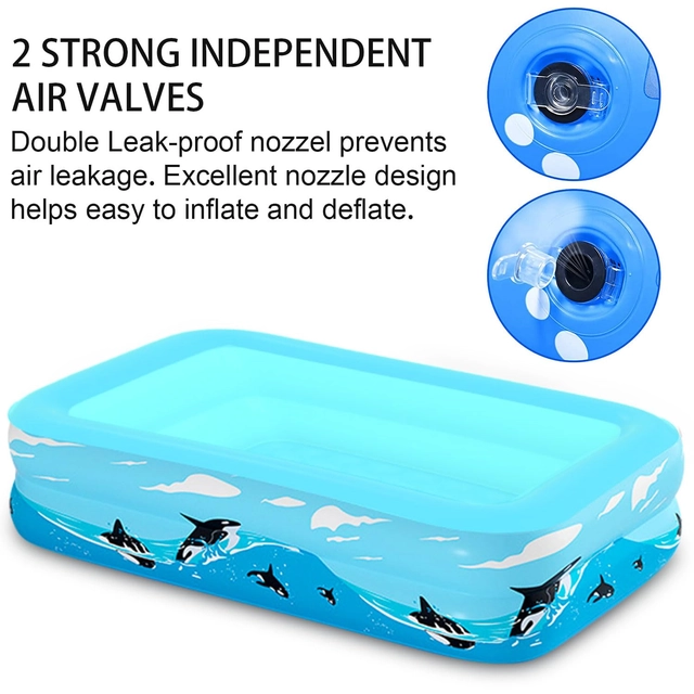 Piscina gonflabila pentru copii, cu 2 nivele, 97,5X74cmX34cm [3]