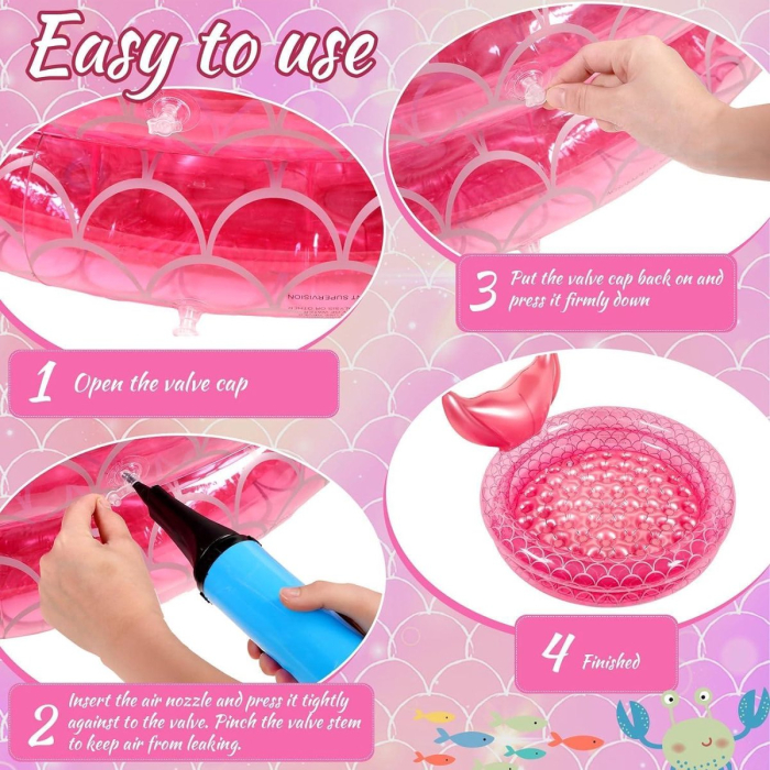 Piscina gonflabila pentru copii, cu 2 nivele, 120x28 cm [3]