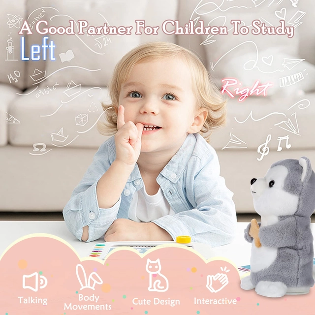 Catelus de jucarie care misca si repeta sunetele din jur, 14.5 cm [3]