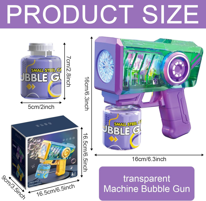 Jucarie electrica pentru bule de sapun, 12 găuri, 4000-10000 de bule pe minut [2]