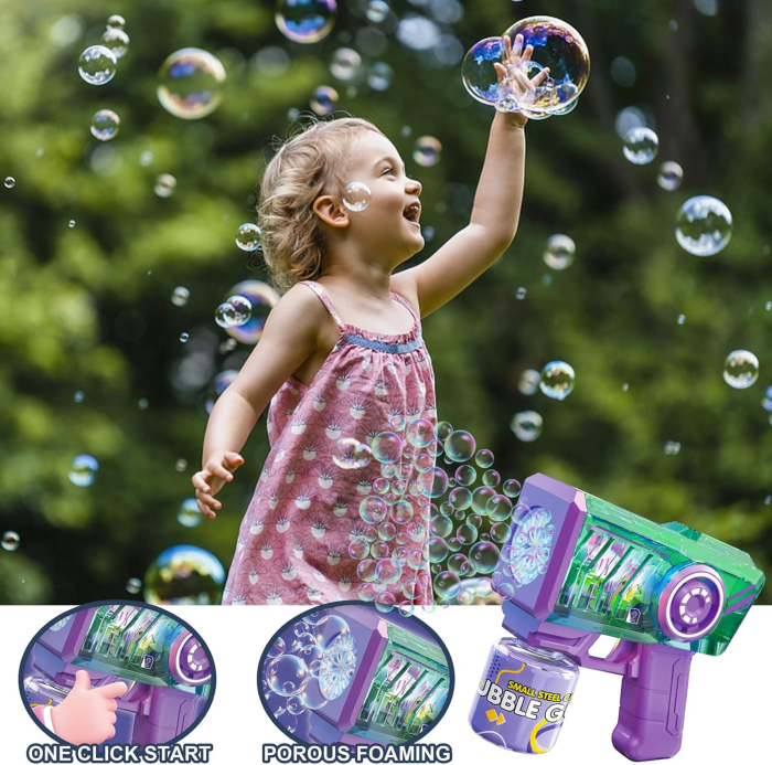 Jucarie electrica pentru bule de sapun, 12 găuri, 4000-10000 de bule pe minut [3]