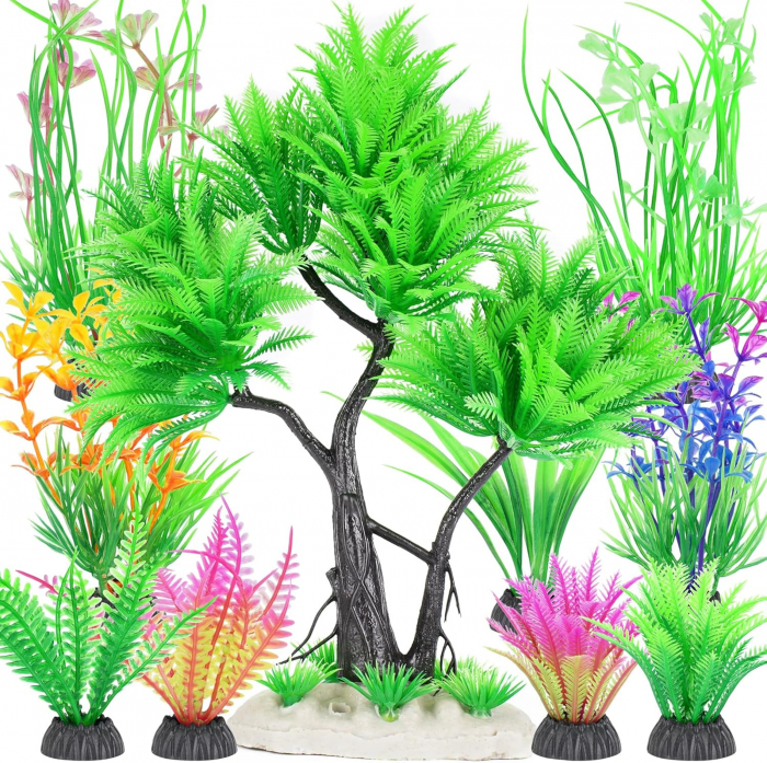Plante artificiale pentru decor acvariu VERZI mici [1]