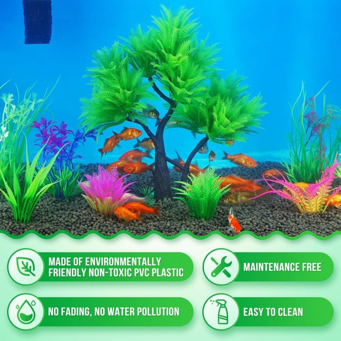 Plante artificiale pentru decor acvariu VERZI mici [2]