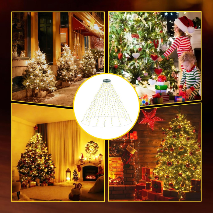 Plasa 3 m cu 480 lumini LED, IP65, 8 moduri iluminare, alimentare retea [7]