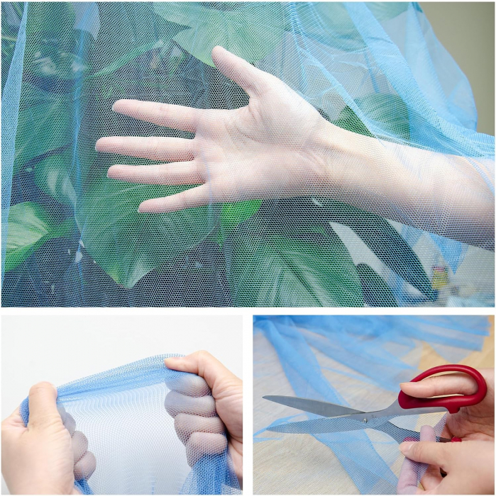 Plasa de protectie a plantelor contra insectelor, set roz 1.5 x 2m, albastru 2 x 2m violet 2.5 x 2m [3]