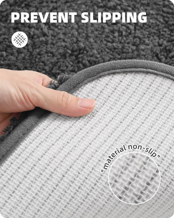 Pres de baie absorbant, lavabil, gri 60x110 cm [3]