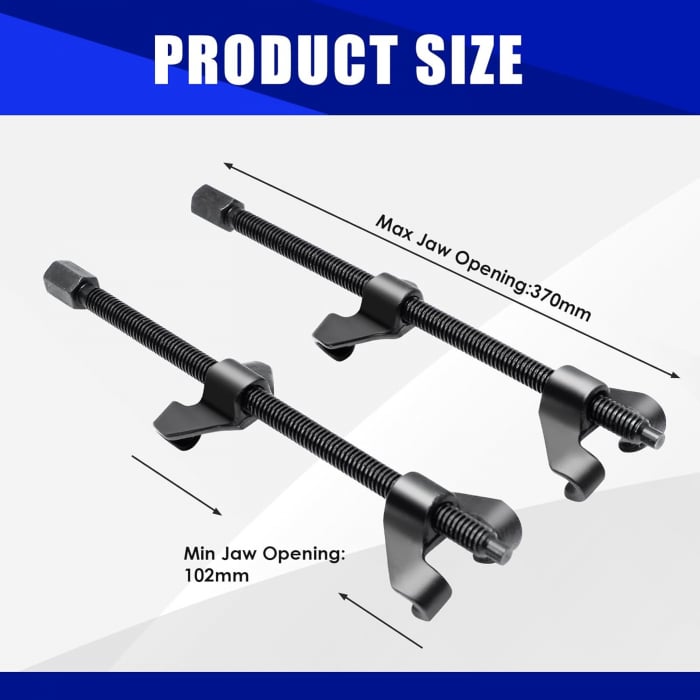 Prese arcuri inlocuit amortizoare sau flanse amortizoare set 2 bucati 370 mm [2]