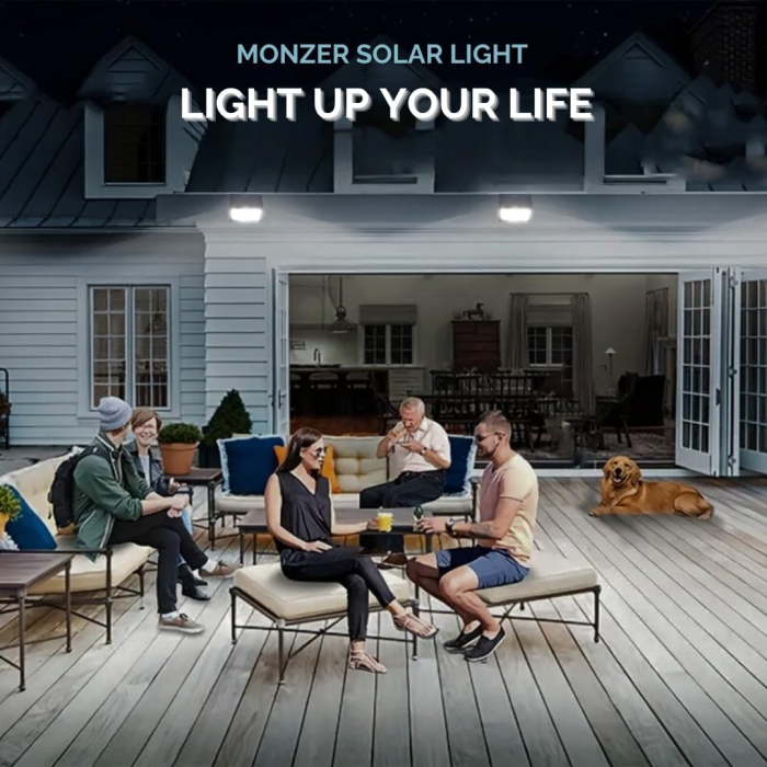 Proiectoar solar cu 180 LED-uri. IP 65, 3 moduri, unghi de iluminare de 240°, senzor miscare, set 2 buc [9]