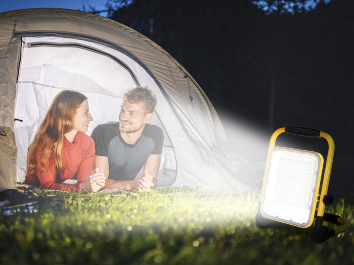 Proiector de constructii LED, reincarcabil USB, 100W, 6500K, 2400Lm [7]