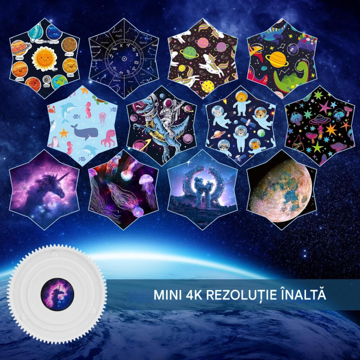 Proiector LED astronaut, cu 12 proiectii, cu telecomandă [2]
