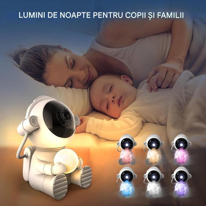 Proiector LED astronaut, cu 12 proiectii, cu telecomandă [8]