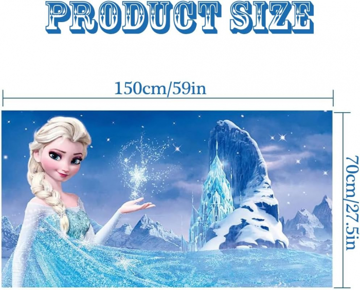 Prosop la plajă din microfibra cu model Frozen 70 x 150 cm [2]