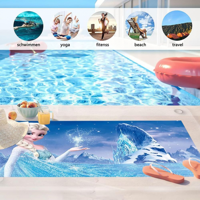 Prosop la plajă din microfibra cu model Frozen 70 x 150 cm [7]