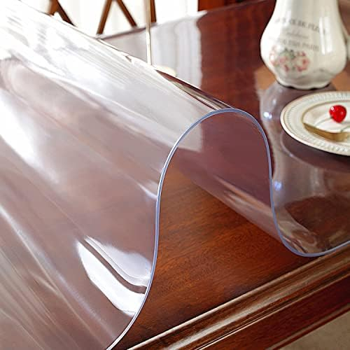 Protectie transparenta, impermeabila, pentru masa 100x155 cm, grosime 2 mm, usor adaptabila [6]