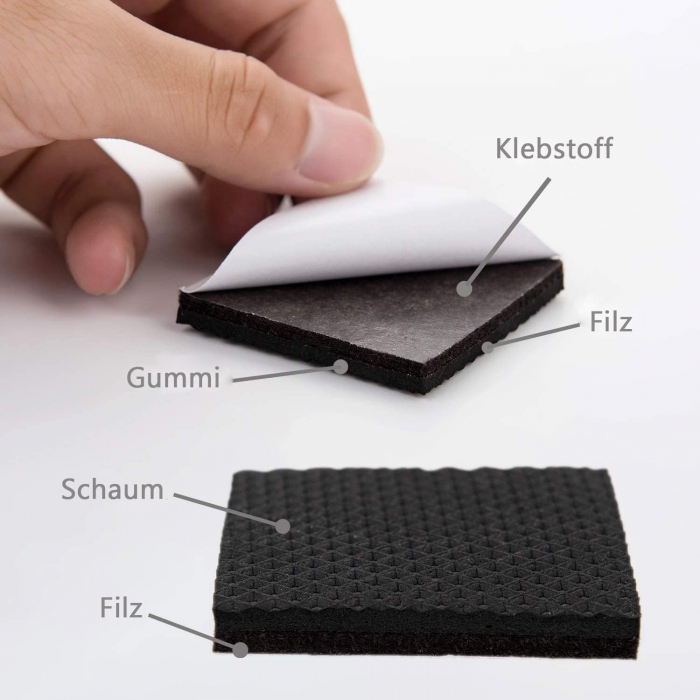 Protectii antialunecare pentru mobila 12 bucati 10x10 cm [2]