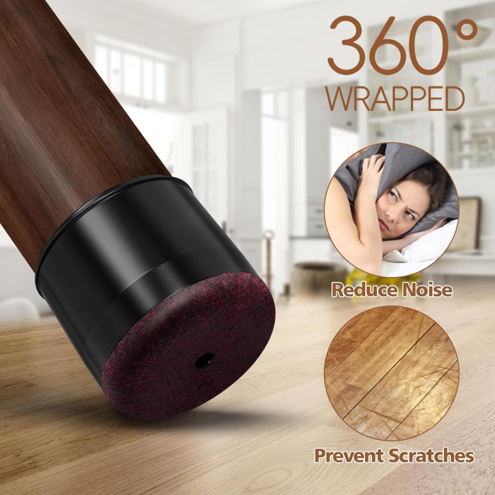 Protectii rotunde pentru picioare scaune, mobila 24-33 mm  set 16 bucati [5]