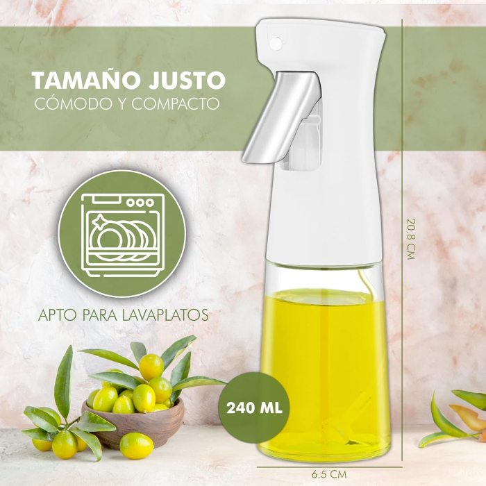 Pulverizator din sticla pentru lichide de bucatarie 240 ml [2]
