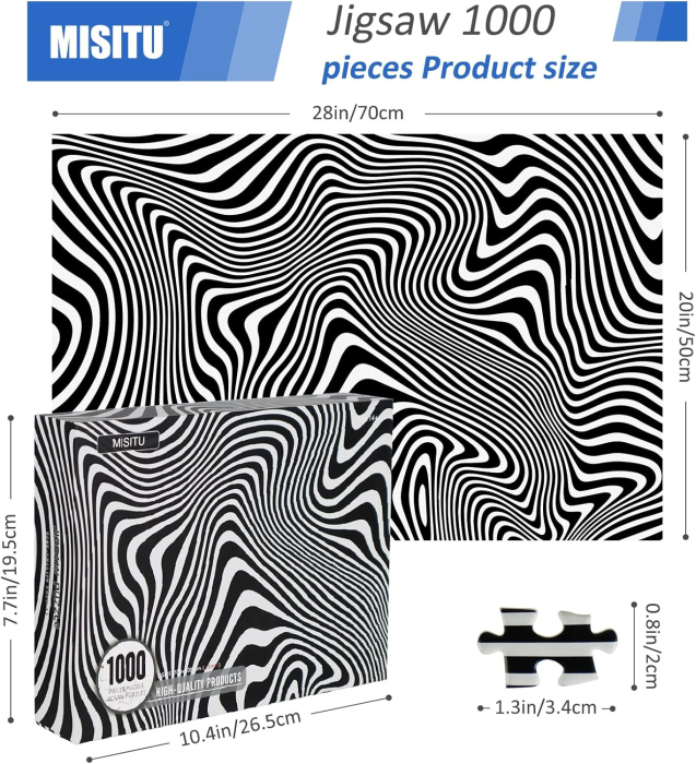 Puzzle complicat de 1000 de piese pentru adulți si copii "Jigsaw" 50x70 cm [2]