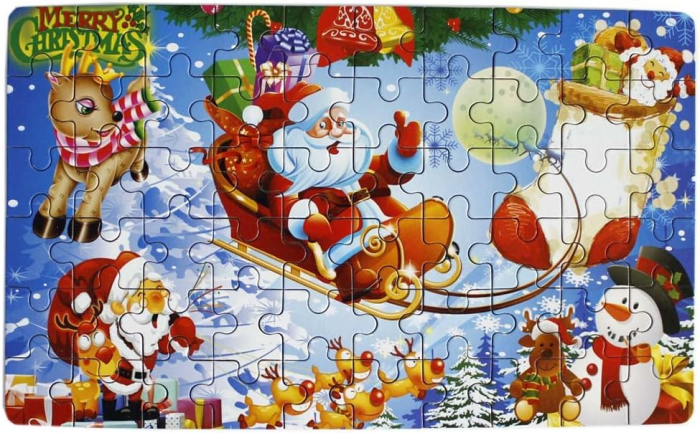 Puzzle distractiv cu Mos Craciun din 60 piese [5]