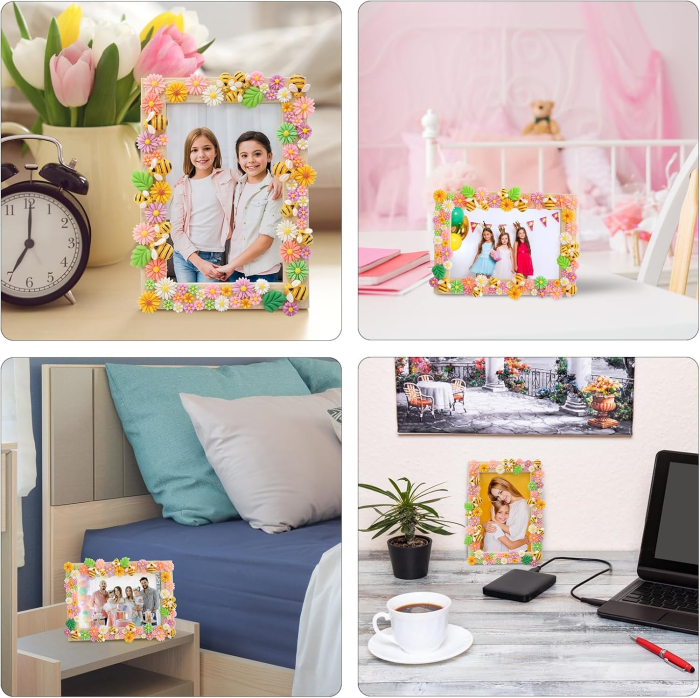 Rame foto mozaic cu margarete, set creativ DIY 2 bucati [4]