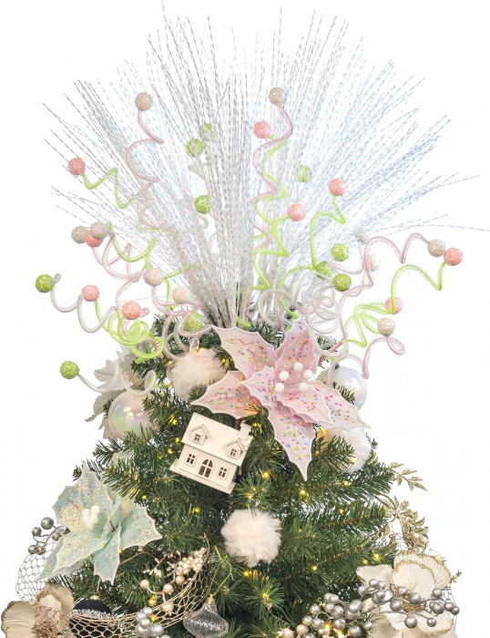 Ramuri ornamentale albe pentru sarbatori set 20 bucati [2]