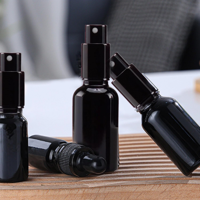 Sticlute negre cu pulverizator pentru uleiuri esentiale 6 bucati, 30 ml [6]