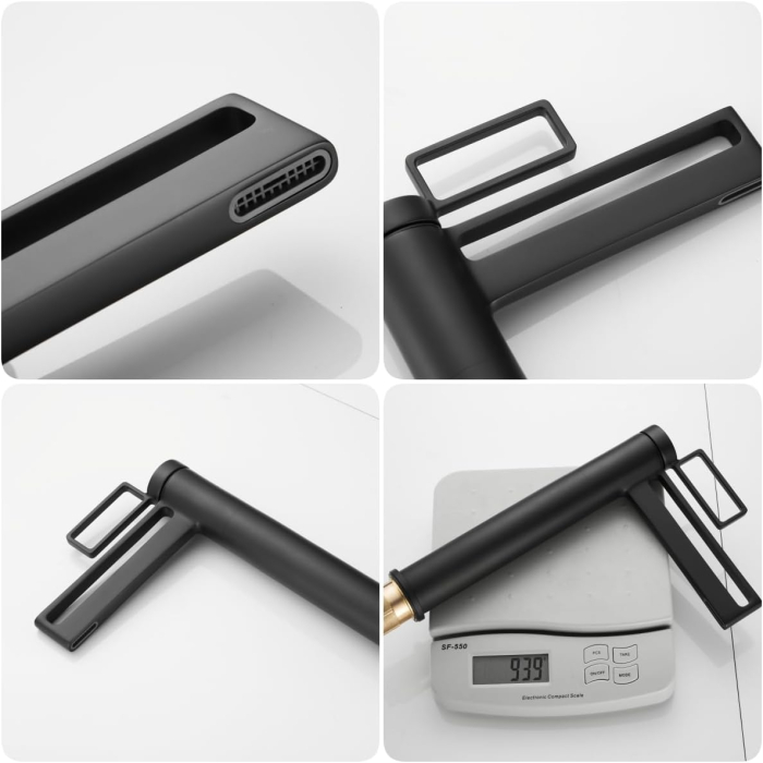 Robinet de chiuveta baie negru, rotund, inaltime 29.5 cm [6]