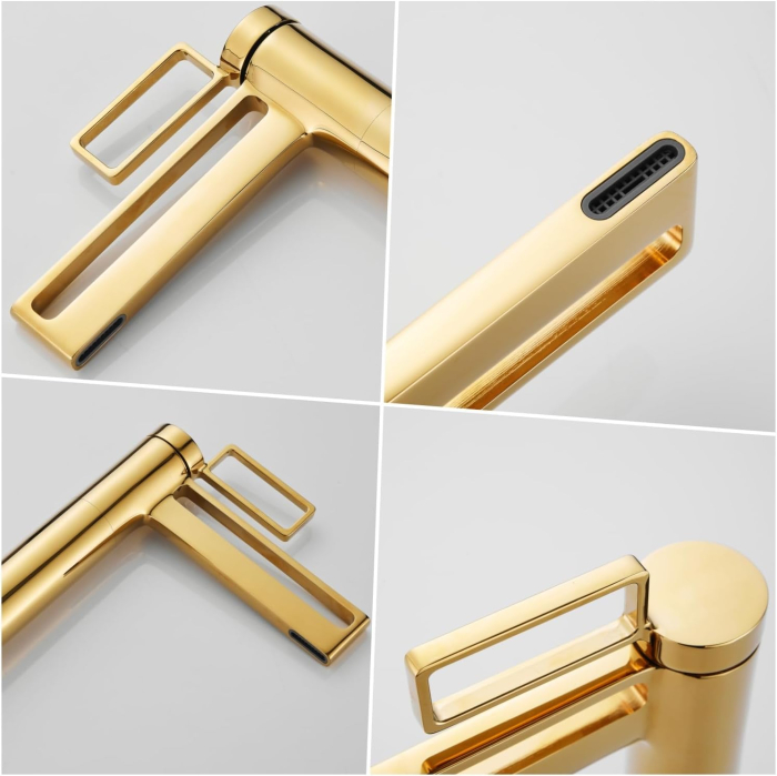 Robinet de chiuveta baie cromat, rotund, inaltime 29.5 cm [4]