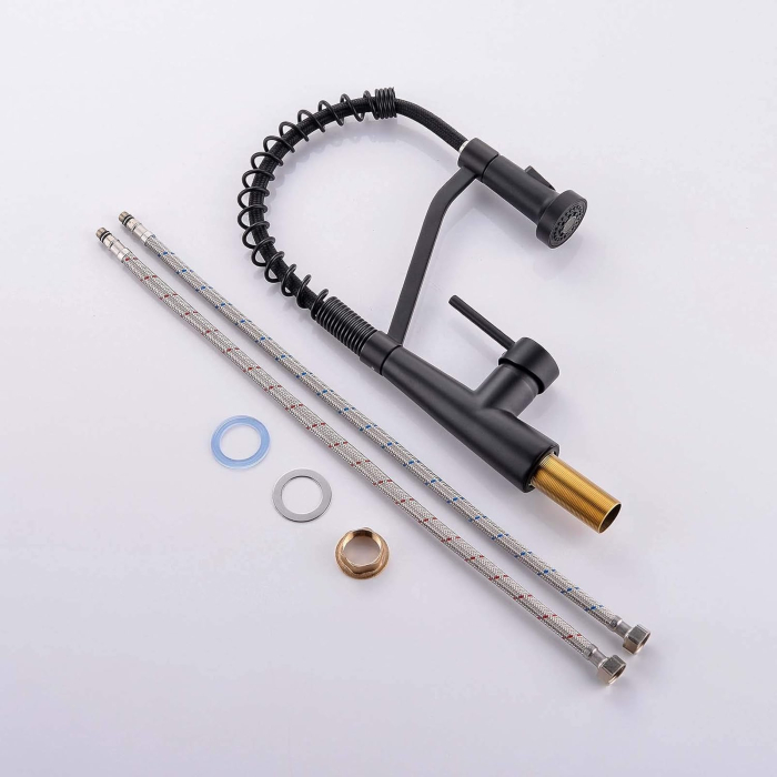 Robinet de chiuveta bucatarie cu furtun extensibil si 2 moduri jet apa [7]