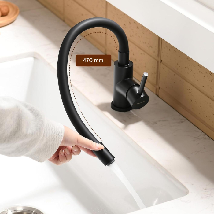 Robinet flexibil 360 de grade pentru bucatarie sau baie, rotund, inaltime 39 cm [10]