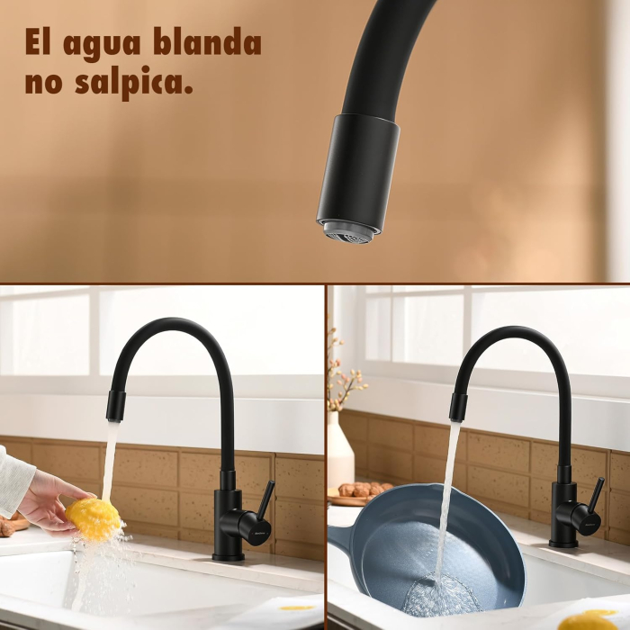 Robinet flexibil 360 de grade pentru bucatarie sau baie, rotund, inaltime 39 cm [3]