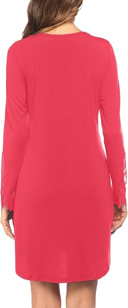 Rochie roz de noapte, camasa lejera cu maneci 3/4, S [4]