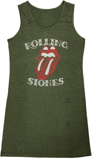 Rochie scurta casual, lejera pentru femei, fara maneci, verde cu model S [5]