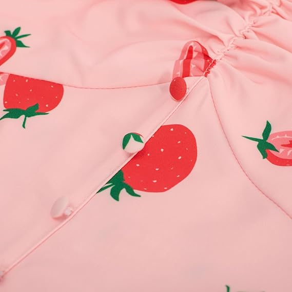 Rochie casual lunga peste genunchi, cu mâneci scurte, Roz M [4]
