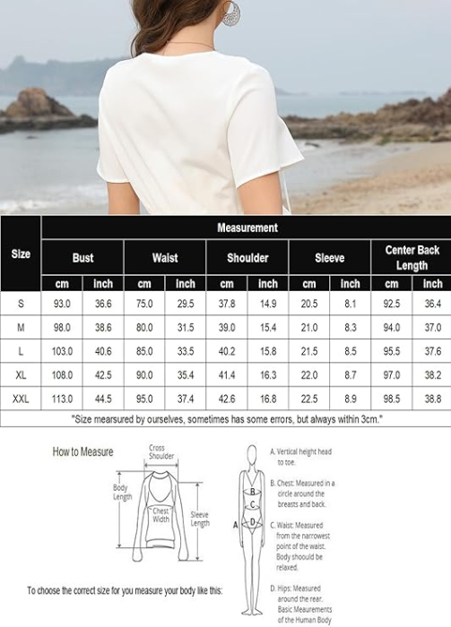 Rochie casual pentru femei peste genunchi, neagra L [2]