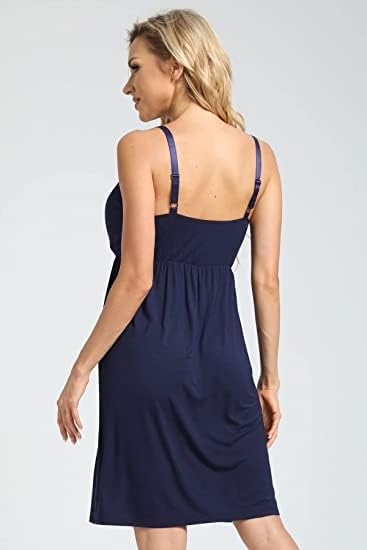 Rochie de noapte lejera, pentru femei, albastru L [6]