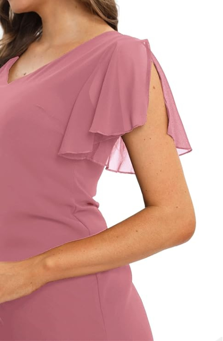 Rochie eleganta, deasupra la genunchi, fara mâneci, mulata, Rosie M [3]