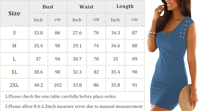 Rochie casual, deasupra la genunchi, fara mâneci, mulata, albastru XL [5]