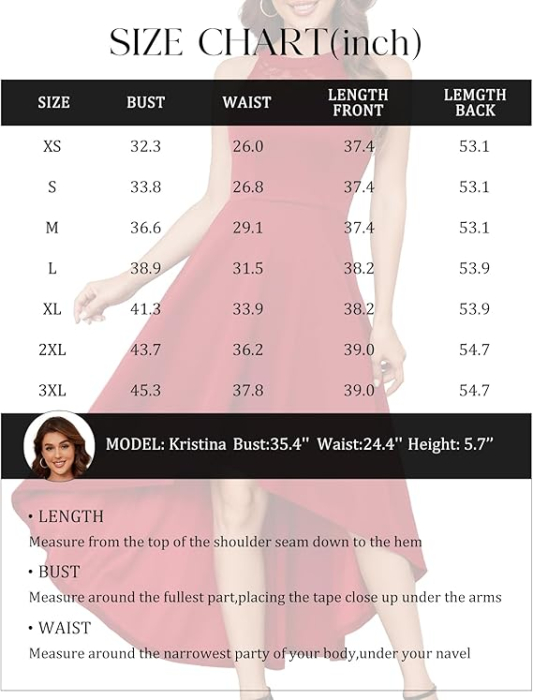 Rochie rosie eleganta lunga, fara mâneci, dantela si sifon 2XL [7]