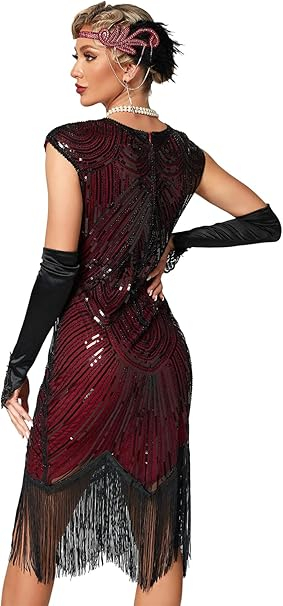 Rochie eleganta scurta, mulata pe corp, fara mâneci, negru/rosu M [6]