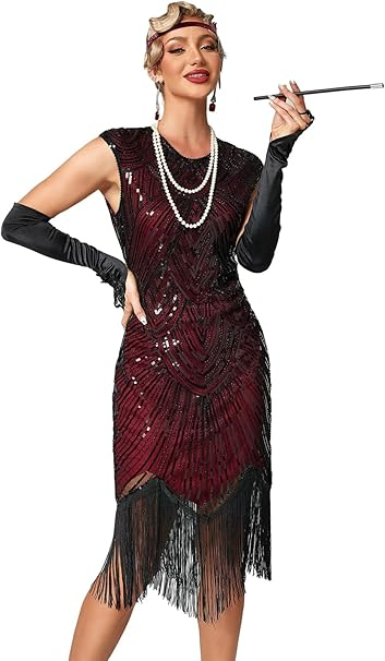 Rochie eleganta scurta, mulata pe corp, fara mâneci, negru/rosu M [4]