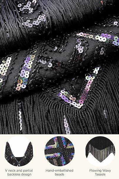 Rochie neagra eleganta, scurta, mulata pe corp, fara mâneci, M [5]