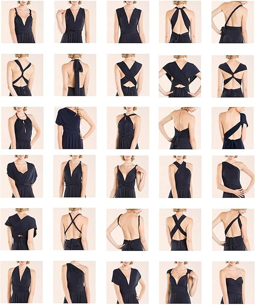 Rochie neagra lunga, versatila, fara maneci, pentru seara, marimea S [6]