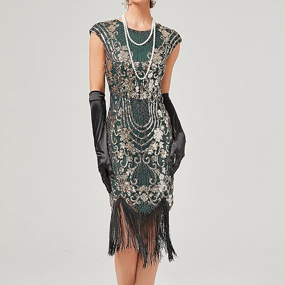 Rochie Elegantă verde Damă din Satin, Fără Bretele, Maxi, XS [3]