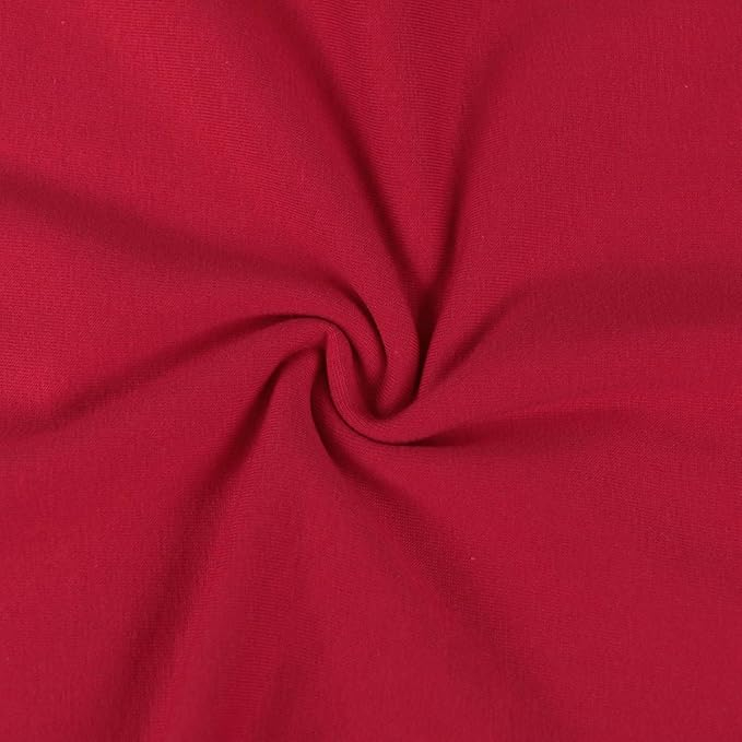 Rochie rosie tip hanorac din bumbac pentru damă mânecă 3/4 cu buzunare L [3]