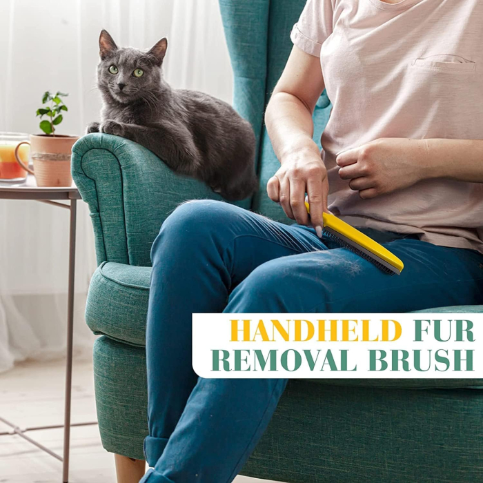 Perie extensibila pentru curatat par animale set cu perie de mana [5]
